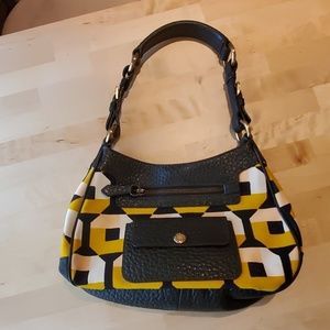 Prada Canvas and Leather Hobo Shoulder Bag